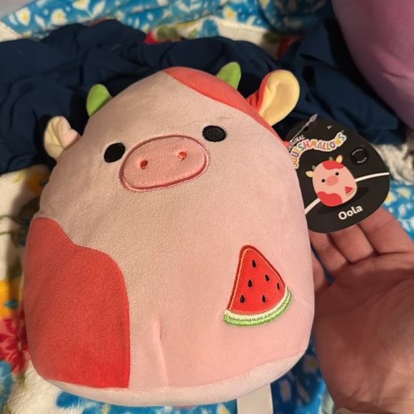 Oola The scented Watermelon cow select series squishmallow bag included - Picture 2 of 4